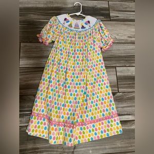 Smocked birthday dress 4t